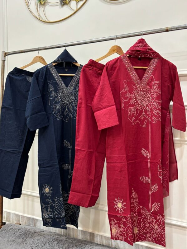 Blossom Breeze Cotton Suit Set